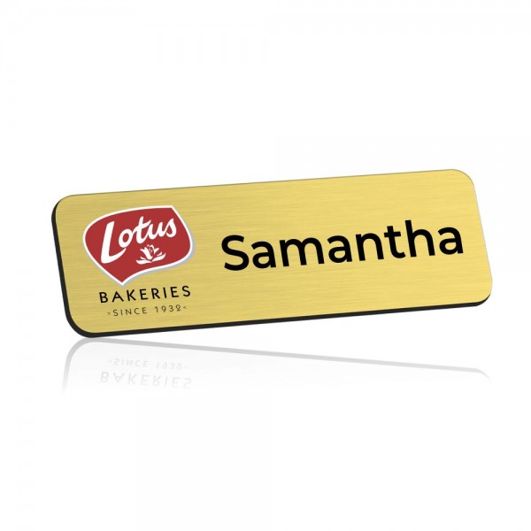 Name Badge | Brushed Gold